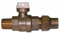 Hot Sale 🔔 A.Y. McDonald 2 in. CC x CTS Compression Brass Curb Stop ⌛