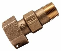 Outlet 🌟 A.Y. McDonald Series 5125 1 in. Meter x MNPT Brass Water Service Check Valve 🎉