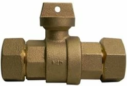 Deals 🧨 A.Y. McDonald 1 in. CTS Compression Brass Ball Valve Curb Stop 👏