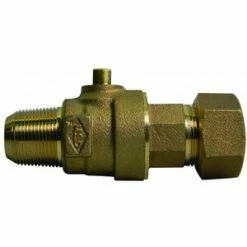 Cheapest 👏 A.Y. McDonald 3/4 x 1 in. CC x CTS Compression Reducing Brass Water Service Corporation Stop ✔️
