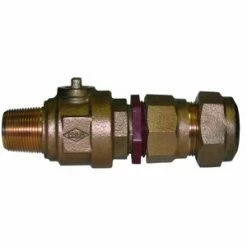 Discount ✨ A.Y. McDonald 3/4 in. CC x CTS Compression Brass Water Service Corporation Stop with Dielectric Outlet 🛒