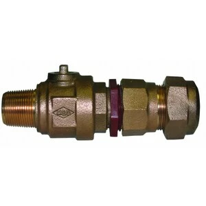 Discount โจ A.Y. McDonald 3/4 in. CC x CTS Compression Brass Water Service Corporation Stop with Dielectric Outlet ๐