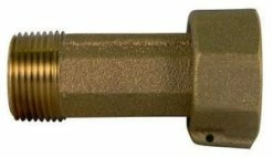 Promo 🛒 A.Y. McDonald 3/4 x 1/2 in. Swivel Nut x MNPT Meter Coupling with Wire Seal Hole 🔔