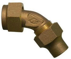 Brand new โจ A.Y. McDonald 1 in. Female Flare Swivel x Flare Water Service Brass Bend โ