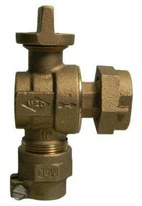 Deals ⭐ A.Y. McDonald 1 in. Compression x Meter Swivel Angle Meter Ball Valve with Lock Wing ✨