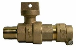 Brand new 🌟 A.Y. McDonald 2 in. CC x CTS Compression Brass Curb Stop 😉