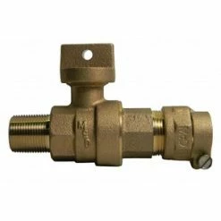 Best Pirce ❤️ A.Y. McDonald 1-1/2 in. CC Water Service Brass Curb Stop 😍
