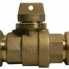 Best Sale ✨ A.Y. McDonald 1-1/4 in. Flared Brass Ball Valve Curb Stop Minneapolis Pattern 🧨