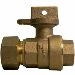 Cheapest 🌟 A.Y. McDonald 3/4 in. CTS Compression x FNPT Lockwing Brass Ball Valve Curb Stop 🌟