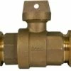 New 🔥 A.Y. McDonald 1-1/2 in. Flared Brass Ball Valve Curb Stop 😉