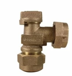 Wholesale ✨ A.Y. McDonald 3/4 in. CTS Compression x Meter Swivel Brass Angle Curb Stop 🔥
