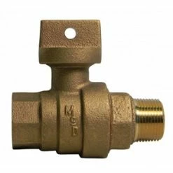 Brand new 🛒 A.Y. McDonald 2 in. FNPT x MNPT Brass Ball Curb Stop ✔️