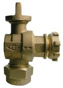 Brand new 🛒 A.Y. McDonald 1 in. CTS x Meter Brass Angle Ball Valve 😉