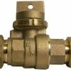 Best Pirce 🛒 A.Y. McDonald 1-1/4 in. CTS Compression Brass Ball Valve Curb Stop Minneapolis Pattern ✔️