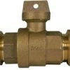 Outlet 👏 A.Y. McDonald 1 in. Flared Water Service Brass Curb Stop Ball Valve 🤩