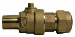 Hot Sale ✔️ A.Y. McDonald 2 in. MIP x CTS Compression Brass Ball Valve Corporation Stop 💯