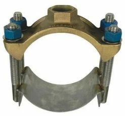 Hot Sale ✔️ A.Y. McDonald 12 x 2 in. NPT Stainless Steel Single Strap Saddle ⭐