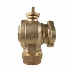 Buy 🛒 A.Y. McDonald 3/4 in. Flared x Meter Swivel Brass and Rubber Angle Ball Valve Curb Stop 😉