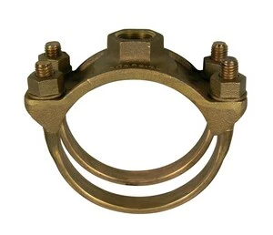 Hot Sale ๐ A.Y. McDonald 12 x 1-1/2 in. Iron Pipe Brass Strap Saddle ๐