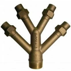 Hot Sale 👏 A.Y. McDonald 2 x 2 x 1 in. MNPT x Flared Brass Wye Branch 🌟