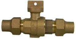Hot Sale 😀 A.Y. McDonald 1 in. Flared Stop and Drain Brass Curb Stop ✔️