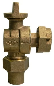 Best deal 🔔 A.Y. McDonald 1 x 3/4 in. Flared x Meter Swivel Brass and Rubber Angle Ball Valve Curb Stop ❤️