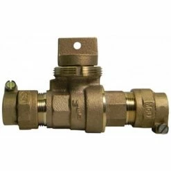 Coupon 😍 A.Y. McDonald 1-1/4 in. CTS Compression Brass Ball Valve Curb Stop 🌟