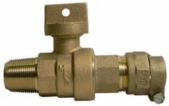 Best Pirce 😀 A.Y. McDonald 2 in. CC x CTS Compression Brass Curb Stop ✔️