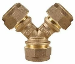 Coupon 😍 A.Y. McDonald 1 x 3/4 x 3/4 in. Q CTS Compression Water Service Brass Wye Branch 🎁