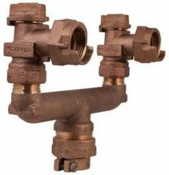 Budget ✔️ A.Y. McDonald 1 x 3/4 x 3/4 in. PVC Compression x MNPT Water Service Brass U Branch with Valve ❤️