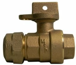 Coupon 🌟 A.Y. McDonald 3/4 in. CTS Compression x FIP Brass Ball Valve Curb Stop 🥰