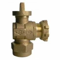 Best Pirce 😀 A.Y. McDonald 3/4 x 5/8 x 1 in. Q CTS Compression x Yoke Star Nut Reducing Water Service Brass Angle Yoke Stop 👍