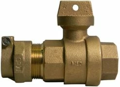 Best deal 🎁 A.Y. McDonald 2 in. CTS Compression x FNPT Brass Curb Stop ✔️