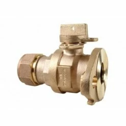 Promo 😍 A.Y. McDonald 3/4 in. 300 psi CTS Compression x Meter Brass Straight Ball Valve ✔️