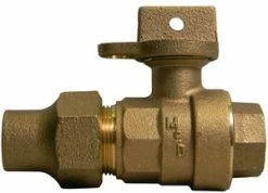 Cheapest 🔥 A.Y. McDonald 1 in. Flared x FNPT Brass Ball Curb Stop with Lockwing 🧨