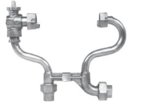 New ๐ A.Y. McDonald 1 in. CTS Compression Brass Straight Meter Setter ๐