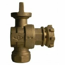 Cheapest 🎁 A.Y. McDonald 3/4 x 3/4 x 1 in. FNPT x Yoke Star Nut Brass, Rubber and Plastic Angle Ball Style Meter Stop 😀