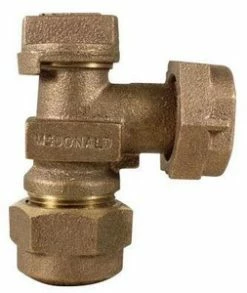 Wholesale 🎁 A.Y. McDonald 74602 1 in. CTS Compression x Meter Swivel Angle Supply Stop Valve 🌟
