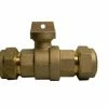 Discount ❤️ A.Y. McDonald 1-1/4 in. CTS Compression x FNPT Brass Ball Valve Curb Stop ⌛